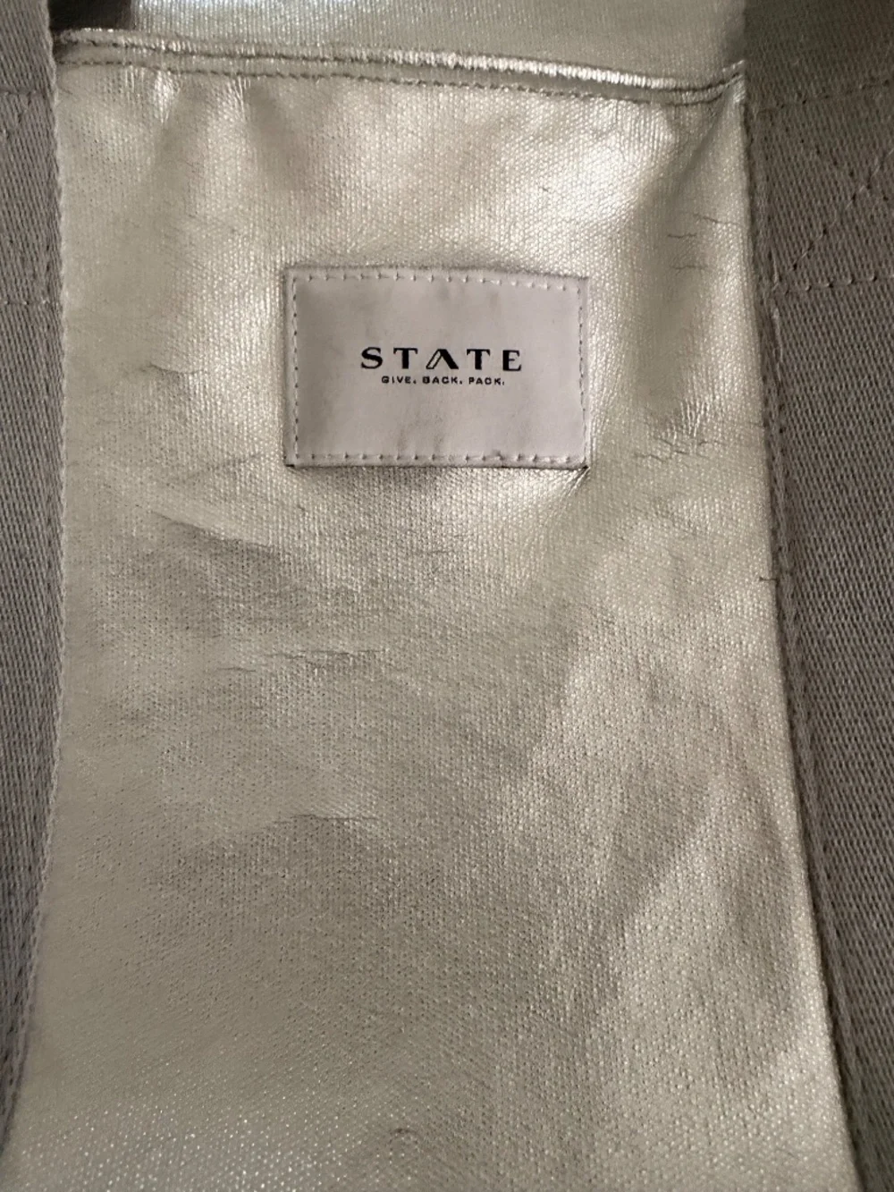STATE Bags Graham Tote in Metallic Silver – Travel & Weekender Bag